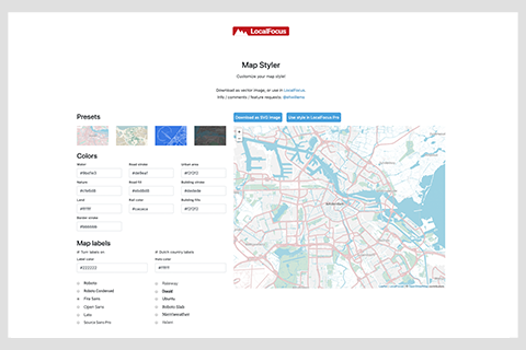 Image of the LocalFocus Map Styler tool