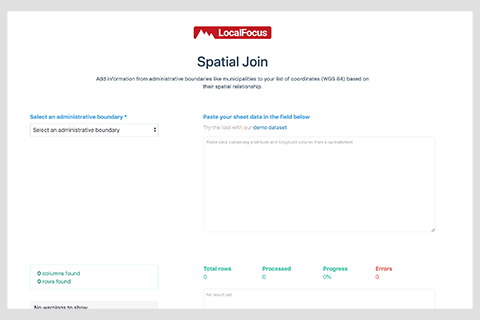 Image of the LocalFocus Spatial Join tool